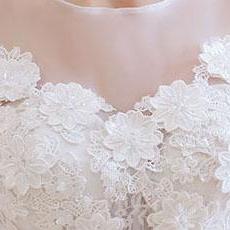 Long Wedding Dress, Sleeveless Wedding Dress,..