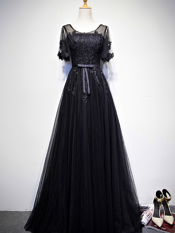 Black Colour Georgette Party Wear Gown – garment villa