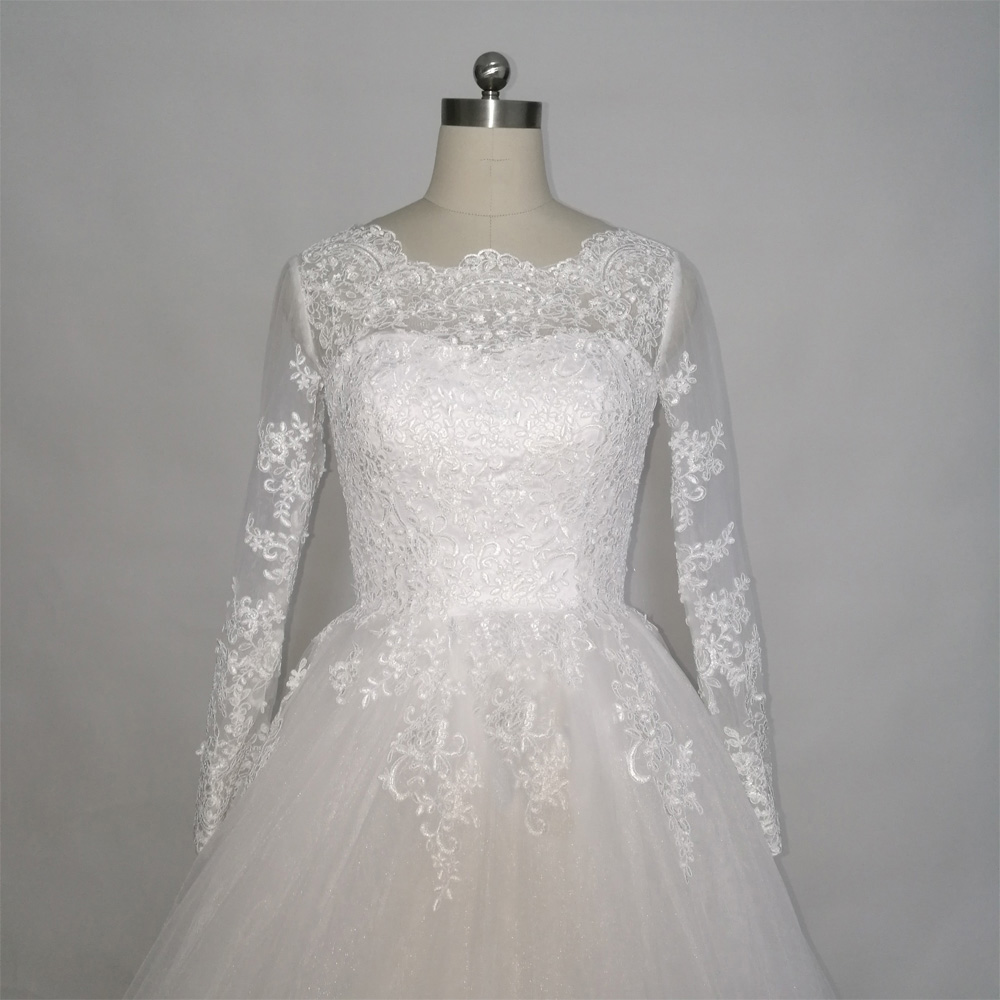 Long Wedding Dress, Lace Wedding Dress, Tulle Wedding Dress, Honest ...