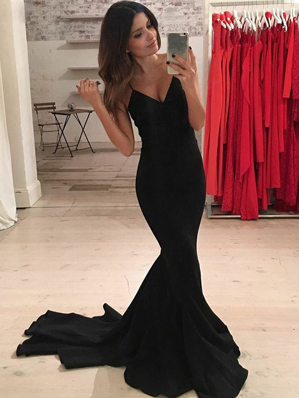 jersey material prom dress