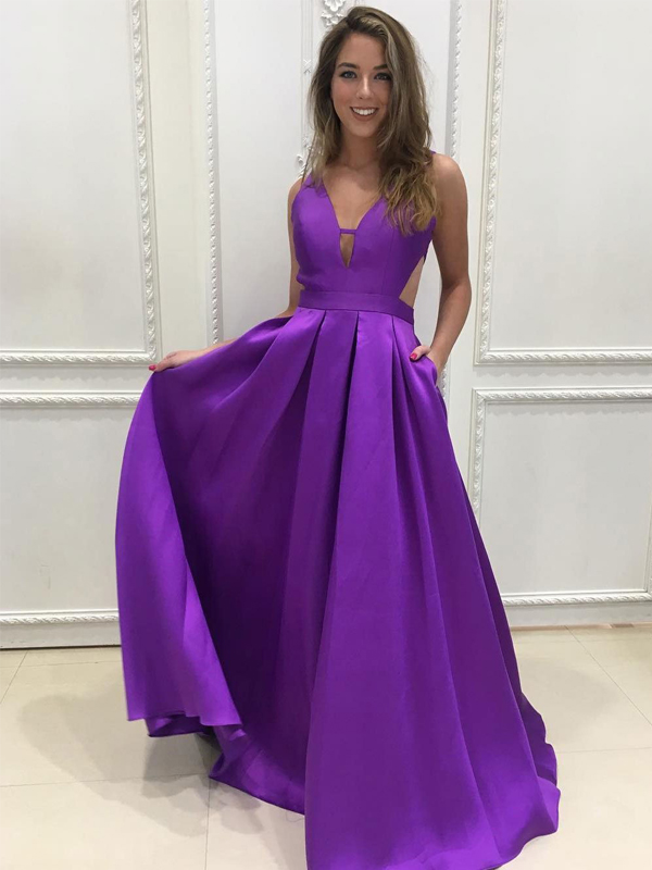 satin gown for party